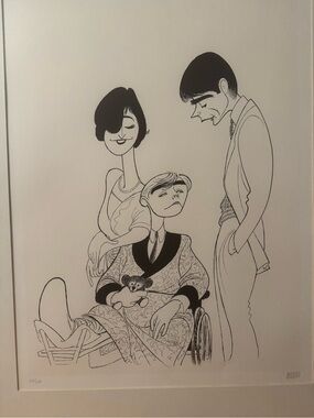 Black and White Family Illustration Wall Art Print